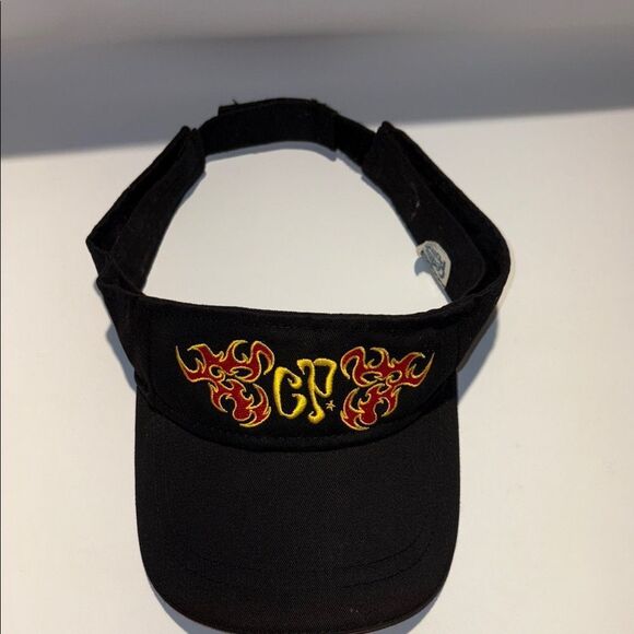 Black and Red Embroidered Cedar Point visor - Picture 3 of 7